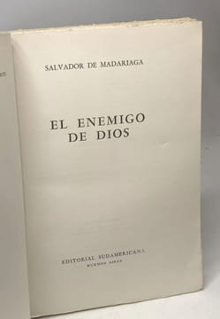 El enemigo de Dios. MADARIAGA (Salvador de)