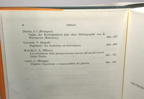 PRINCIPAT band.15 - Recht (Methoden Schulen Einzelne Juristen) - Aufstieg und Niedergang der römischen Welt. Temporini Hildegard