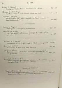 PRINCIPAT Bd.14 Recht (Materien Fortsetzung) - Aufstieg und Niedergang der römischen Welt