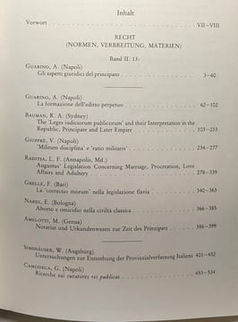 PRINCIPAT Bd.13 Recht (Normen Verbreitung Materien) - Aufstieg und Niedergang der römischen Welt. Temporini Hildegard