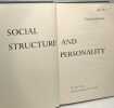 Social Structure and Personality. Parsons Talcott