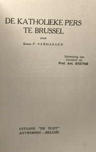 De katholieke pers te Brussel