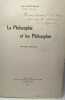 La philosophie et les philosophes - Ouvrages généraux. Jean HOFFMANS