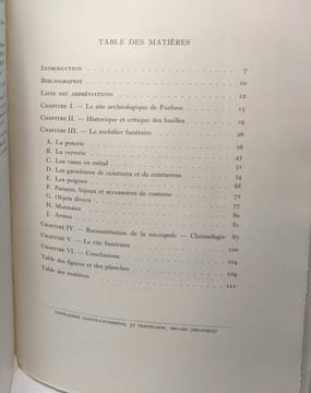 La nécropole de furfooz jacques - Dissertationes archaeologicae gandenses VOL. I. a.e. mannequin