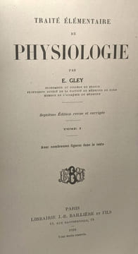 Traité élémentaire de physiologie - TOME 1 & 2. Gley (E.)