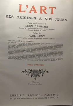 L'art des origines à nos jours - tome premier et second - préface de Paul Léon. Deshairs Léon