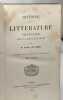 Histoire de la littérature française sous la Restauration 1814-1830 En 2 tomes Deuxième édition revue et corrigée. Nettement Alfred