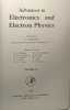 Advances in electronics and electron physics volume VI 1954. L. Marton