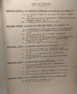 L'Angleterre de 1199 à 1272 / Les cours de la Sorbonne