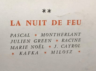La littérature et le spirituel - TOME 2: La nuit de Feu (1960) + TOME 3: classiques d'hier et d'aujourd'hui (1961)