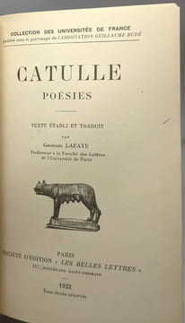 Catulle poésies - texte établi et traduit par Lafaye / coll. des univ. de France. Catulle lefaye