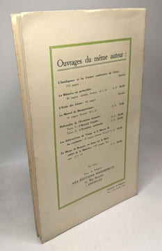 L'erreur de Taine - Essai sur le principe moteur de la mémoire sur l'accélération perceptive et sur les possibilités d'exhaussement mnémonique. ...