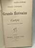 Pages choisies des grands écrivains - Carlyle - trad. et intr. par E. Masson. Carlyle