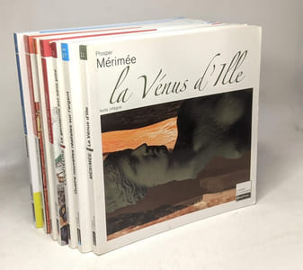 8 livres collection "Carré Classiques" (textes intégraux): La Vénus d'Ille + La Colonie + Yvain Le chevalier au lion + La farce du cuvier + Le gendarme est sans pitié + Tristan et Iseut + Quatre nouv