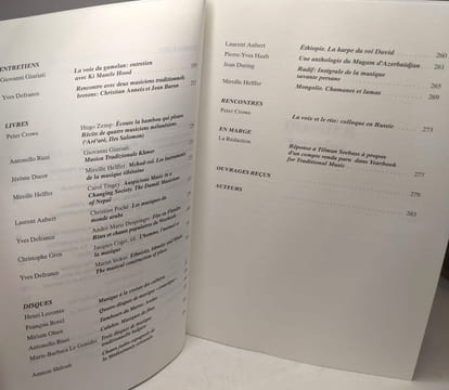 Cahiers de musiques traditionnelles volume 8 dossier : Terrains. Anonyme