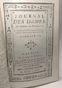 Histoire de la Presse Féminine en France des origines à 1848