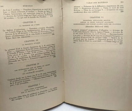 Mémoires pour servir à l'histoire de la guerre de 1914-1918 (tome premier et second). FOCH Maréchal