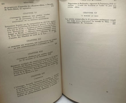 Mémoires pour servir à l'histoire de la guerre de 1914-1918 (tome premier et second). FOCH Maréchal