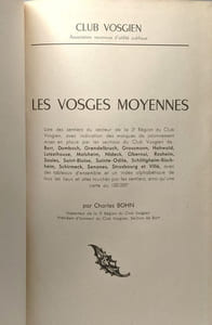 Les Vosges moyennes guide du tourisme / Club Vosgien