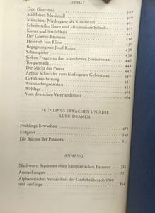 Werke I: gedichte und lieder prosa frühlings erwachen und die Lulu-Dramen --- Werke II: Der Kammersänger; Der Marquis von Keith; König Nicolo Karl Hetmann Tod und Teufel Musik Die znesur