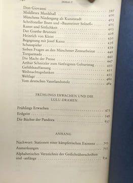 Werke I: gedichte und lieder prosa frühlings erwachen und die Lulu-Dramen --- Werke II: Der Kammersänger; Der Marquis von Keith; König Nicolo Karl ...