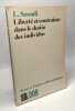 Liberté et contrainte dans le destin des individus / Textes et études anthropologiques. SZONDI Lipot