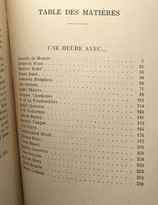Une heure avec... VIe série