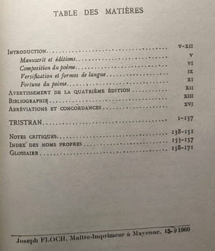 Le roman de Tristan. Poeme du XIIe Siecle. Les Classiques Francais du Moyen Age. Béroul Muret Ernest