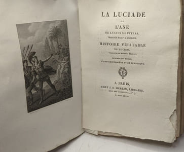La luciade ou l'âne - histoire véritable de Lucien --- collection des romans grecs: tome XII