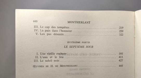 MONTHERLANT ou L'Homme Encombré De Dieu : Avec Des Remarques Par Henry De Montherlant