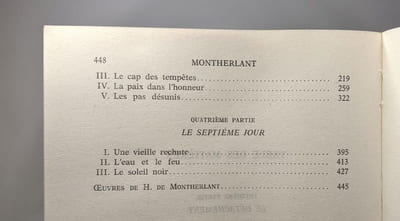 MONTHERLANT ou L'Homme Encombré De Dieu : Avec Des Remarques Par Henry De Montherlant
