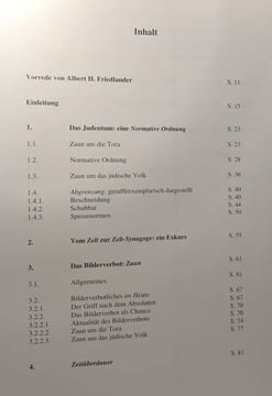 Zaun: Normen als Zaun um das jüdische Volk. Zum Phänomen der Zeitüberdauer des Judentums (rechts- /sozialphilosophische Studie). Friedlander Albert H. ...