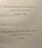 Renseignements législatifs et autres concernant le Congo Belge / Legislative and other information relating to the Belgian Congo. Collectif