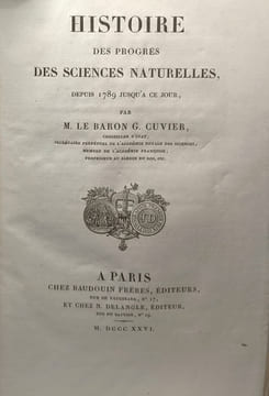 SUPPLEMENT au TOME 1 - oeuvres complètes de Buffon. Buffon Baron Cuvier
