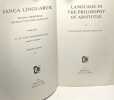 Language in the philosophy of Aristotle. Sister Miriam Therese Larkin