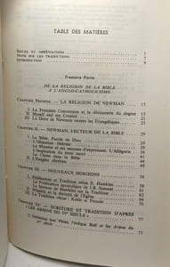 Bible Et Tradition Chez Newman