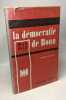 La démocratie de Bonn 1949-1957. Alfred Grosser