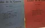 Les études de la guerre - Cahiers 1 à 12 ; 1917/18 - en 9 volumes. René Puaux