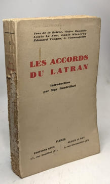Les accords du latran introduction par Mgr Baudrillart. Collectif Baudrillart
