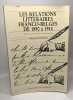 Les relations littéraires franco-belges de 1890 à 1914. Trousson