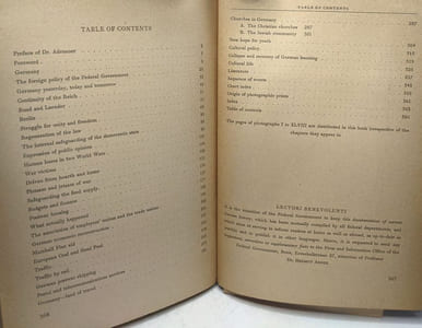 Germany Reports with a preface by Federal Chancellor Dr. Konrad Adenauer