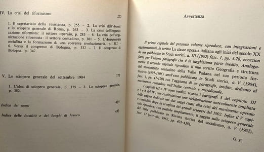 La lotta di classe in Italia agli inizi del secolo XX / biblioteca de storia