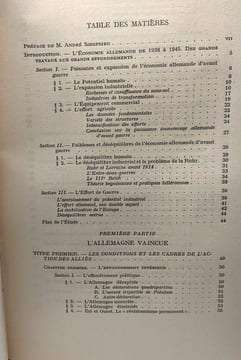 L'économie allemande contemporaine (Allemagne occidentale) 1945-1952. Piettre André