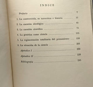 La genética soviética y la ciencia mundial. Lisenko y el significado de la Herencia