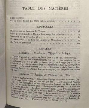 Pensées précédées des principaux Opuscules - édition 1947. Pascal Blaise
