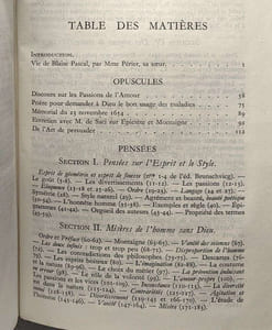 Pensées précédées des principaux Opuscules - édition 1947
