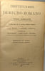 Instituciones de derecho romano. Pedro Bonfante