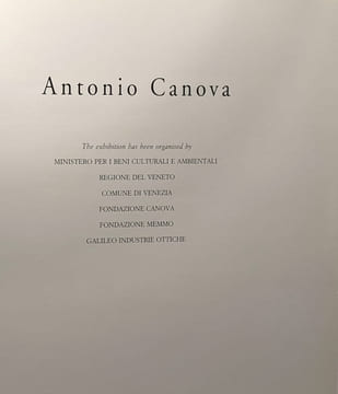 Canova. Argan Giulio Carlo