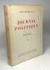 Journal politique 1939-1943 - TOME 1 + TOME 2 / Histoire et société d'aujourd'hui. Galeazzo Ciano