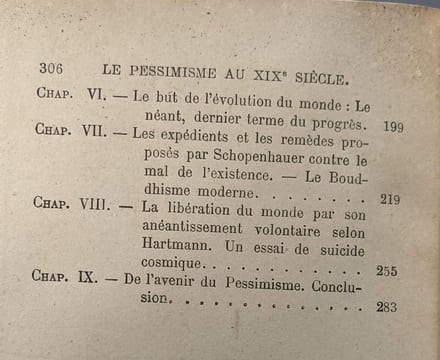 Le pessimisme au XIXe siècle - Léopardi Schopenhauer Hartmann. E. Caro